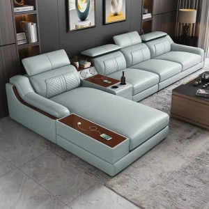 the Latest Design Luxury Sofa Set 1+ 2+3 Faux Leather Living Room Sofas Hotel Apartment Sofa Set Furniture
